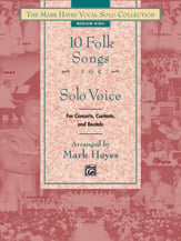 10 Folk Songs for Solo Voice Vocal Solo & Collections sheet music cover Thumbnail